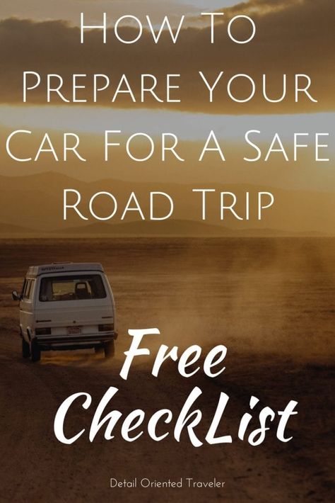 World Travel Tattoos, Road Trip Checklist, Holiday Tips, Road Trip Routes, Road Trip Packing, Detail Oriented, Free Checklist, Road Trip Destinations, Us Road Trip