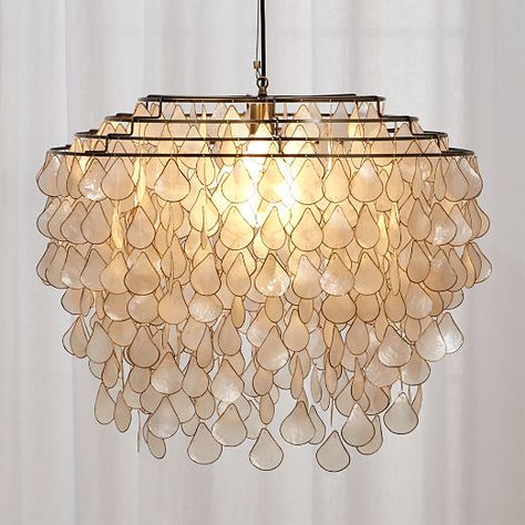 TEARDROPS CAPIZ CHANDELIER | made in the philippines Capiz Chandelier, Capiz Shell Chandelier, Shell Chandelier, Shell Frame, Bamboo Pendant Light, Capiz Shell, Forging Metal, Brass Pendant Light, Safe Cleaning Products