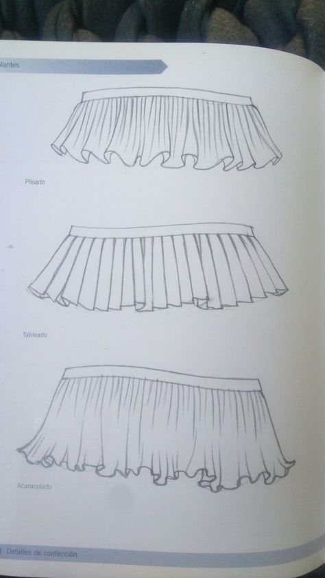 Different Types Of Pleats Illustration, Gathered Skirt Illustration, Gathers Drawing, How To Draw Pleats, Dress Vector Illustration, Pleats Sketch, Pleated Skirt Flat Sketch, Pleated Skirt Illustration, Pleated Skirt Sketch