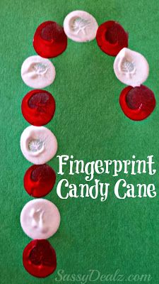 Easy Fingerprint Candy Cane Christmas Craft For Kids - Crafty Morning Christmas Craftsforkids, Fingerprint Crafts, Candy Cane Crafts, Christmas Art Projects, Easy Holidays Crafts, December Crafts, Christmas Crafts For Toddlers, Preschool Christmas Crafts, Christmas Crafts For Kids To Make