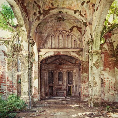 Aesthetica Magazine - Natural Selection, The Fine Art Society Contemporary, London Abandoned Train Station, Abandoned Churches, Derelict Buildings, Beautiful Ruins, Rise Art, Natural Selection, Art Society, Buy Original Art, Abandoned Buildings