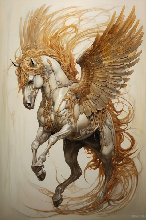 Exodus Tattoo, Cai Arabi, Pegasus Tattoo, Pegasus Art, Tattoo Portrait, American Traditional Tattoo Ideas, Horse Art Drawing, Unicorn Artwork, Traditional Tattoo Ideas