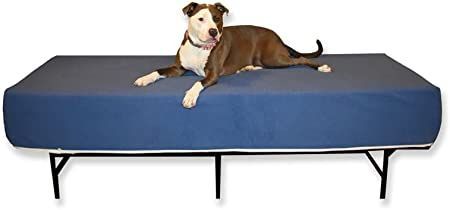 Dog Bed Mattress Extender for King Beds - Elevated/Raised Foam Dog Bed - Dog Bed Extension of Human Mattress (10" Height Dog Bed, Gray) Dog Bed Extension, Dog Sleeping In Bed, Unique Dog Beds, Twin Size Bed Sheets, Bed Extension, Custom Dog Beds, Mattress Dog Bed, Dog Bed Mat, Bed Dog