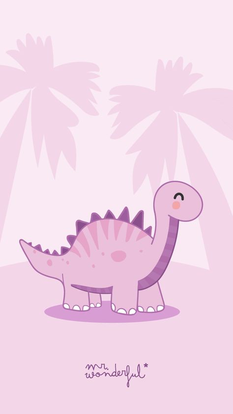 Dinosaur Wallpaper Iphone, Cute Dinosaur Wallpaper, Dinosaur Wallpaper, Pink Dinosaur, Drawing Wallpaper, Mr Wonderful, Dinosaur Background, Cute Wallpaper For Phone, Wallpaper Cave