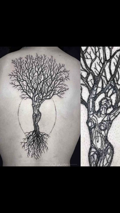 Tree Of Life Arm Tattoo, Tree Woman Tattoo, Goddess Tree Tattoo, Tree Of Life Tattoo Feminine, Woman Tree Tattoo, Tattoo Trees, Drátěná Socha, Tree Sleeve Tattoo, Tattoo Tree