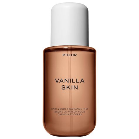 Vanilla Skin Hair & Body Fragrance Mist - PHLUR | Sephora Phlur Perfumes, Vanilla Skin, Vanilla Body Spray, Chriselle Lim, Vanilla Perfume, Xmas Wishlist, Popsugar Beauty, Sugar Crystals, Hair Mist