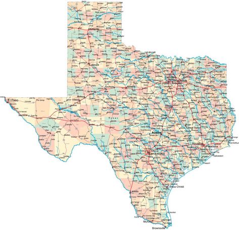 Large map of Texas 1 Texas Map With Cities, Dallas Map, Houston Map, Map Of Texas, Printable Road, Travel Map Diy, Historical Objects, Texas Map, County Map