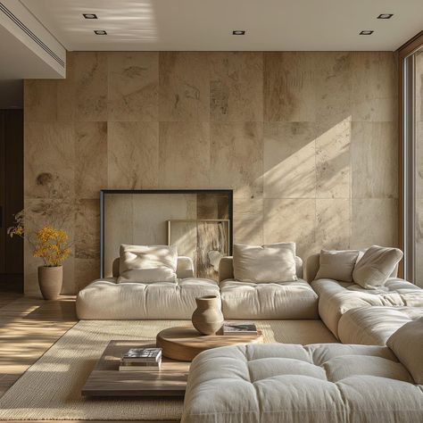 Fake Wall Panels, Rock Wall Living Room, Tile Wall Living Room, Stone Tv Wall, Stone Living Room, Laminate Wall Panels, Travertine Wall, Walls Painting, Fake Walls