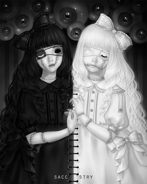 Gothic Pictures, Creepy Drawings, Dark Shadows, Art Pastel, Goth Art, Gothic Anime, Creepy Art, Pop Surrealism, Creepy Cute