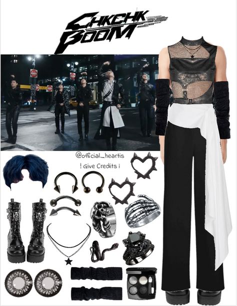 Kpop Fashion Outfits Male, Stray Kids Concert Outfit Ideas Dominate, Kpop Halloween Costumes Ideas, Straykids Concert Outfit Ideas, Kpop Concert Outfit Ideas Stray Kids, Stray Kids Stage Outfits, Stray Kids Outfit Ideas, Straykids Inspired Outfits, Kpop Style Outfits