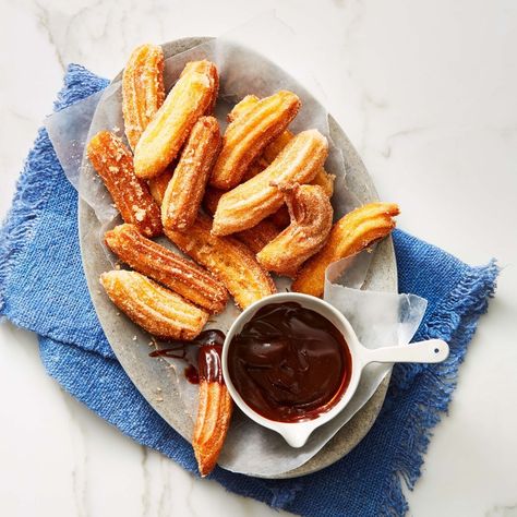 goodhousemag Cinnamon Churros Recipe, Churros Recipe, Spiced Chocolate, Flan Recipe, Melbourne Food, Chocolate Cinnamon, Photographing Food, Food Styling, Food Photography