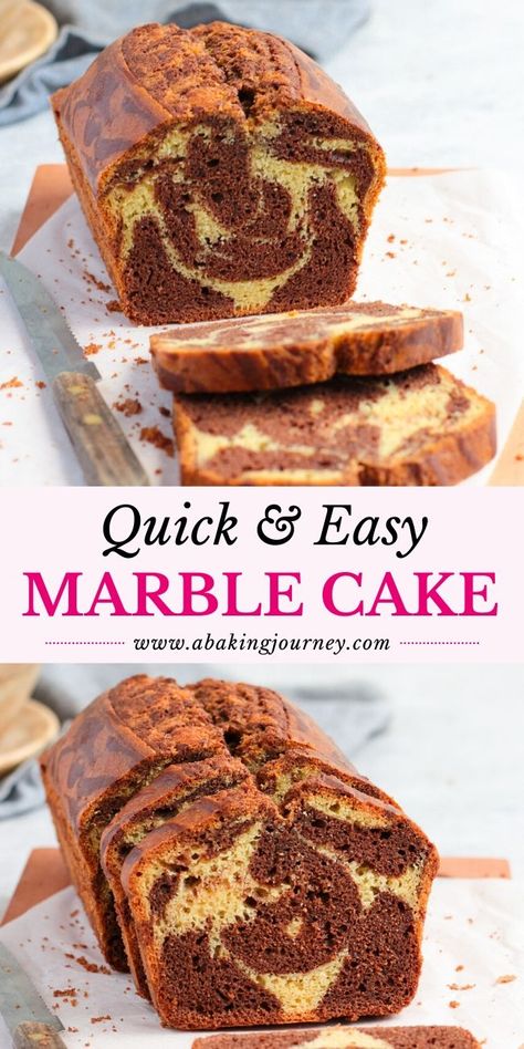 Marble Cake Loaf Recipe, Marble Loaf Bread, Marble Cake Easy, Chocolate Marble Cake Recipe, Marble Cake Loaf, Marble Loaf Cake Recipes, Best Marble Cake Recipe Moist, Best Marble Cake Recipe, Moist Marble Cake Recipe