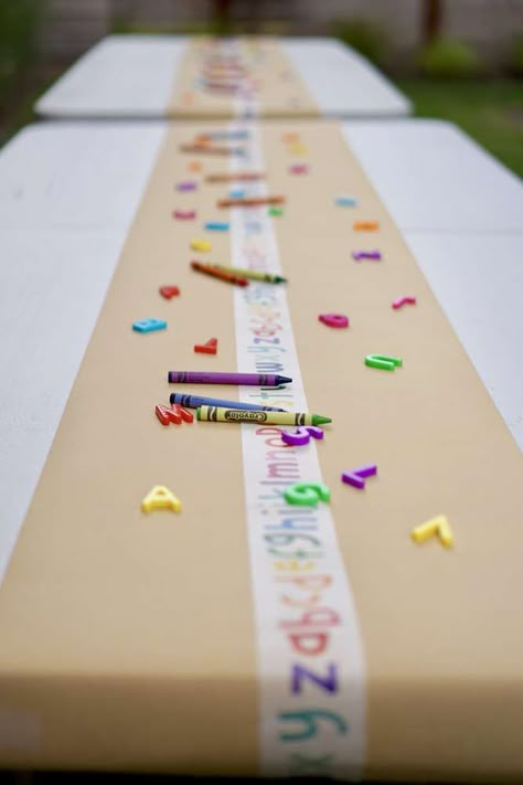 3rd Birthday Party Activity Ideas, Chicka Chicka Boom Boom First Birthday, Alphabet Party Theme, Alphabet Birthday Party Theme, Preschool Birthday Party Ideas, Alphabet Party Ideas, Abc 123 Birthday Party Ideas, Abc Theme Birthday Party, Abc Birthday Party Ideas