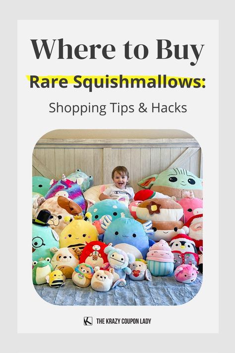 Shopping for rare Squishmallows doesn’t have to be a daunting task. Wondering what in the world is a Squishmallow? They’re a cuddly plush that’s taking retailers and social media by storm. If you were around for the Beanie Baby craze, the hype is the same. And just like the beanies, there are rare Squishmallows. The Krazy Coupon Lady is going to walk you through the fluffy land of Squishmallows, where to buy the rare Squishmallows, and know how much you should spend. Read on for shopping hacks! Where To Buy Squishmallows, Rare Squishmallows, Hobby Lobby Sale Schedule, Dollar General Penny Items, Crockpot Recipes For Kids, Hobby Lobby Sales, Cheap Family Vacations, Walmart Clearance, Target Deals