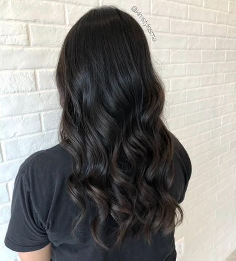 Cool Espresso Brown Hair, Darkest Brown Hair With Highlights, Dark Espresso Hair, Dark Espresso Hair Color, Espresso Hair Color With Highlights, Darkest Brown Hair Color, Subtle Balayage Black Hair, Espresso Brown Hair, Darkest Brown Hair