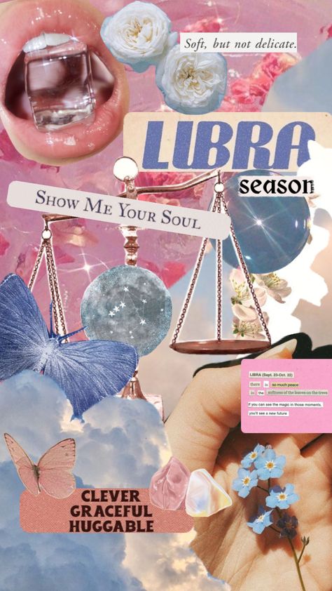 #libravibes #libramoodboard #libraaesthetic #moodboard #zodiacshuffle #zodiacsigns #zodiac #libra #pinkandblue Libra Wallpaper, Libra Season, Trippy Wallpaper, Animal Party, Create Collage, Star Signs, Iphone Background, Creative Play, Connect With People