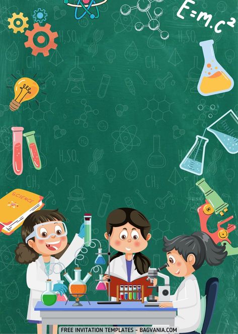 Free FREE Mad Scientist Birthday Invitation Templates #free #freeinvitation2019 #birthday #disney #invitations #invitationtemplates Mad Scientist Invitations, Cinderella Birthday Invitation, Scientist Birthday Party, Mad Scientist Birthday, Scientist Birthday, Mad Scientist Party, Science Images, Science Birthday, Science Background