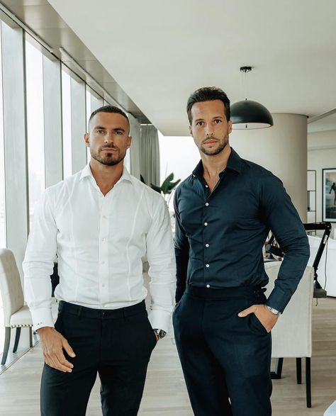 Mike Thurston (@mikethurston) and Tristan Tate (@talismantate) Mike Thurston, Tristan Tate, Classy Men, Grown Man, Tailored Suits, Designer Clothes For Men, Blue Pants, Men Boys, Fashion Lookbook