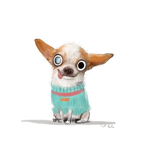 Wiebke Rauers on Instagram: “blessed by the love of the family rosie @littlebelle1 and her siblings are living 💕 thanks for the love you share every day!” Chihuahua Cartoon, Border Collie Art, Cartoon Ideas, Cute Dog Drawing, Pet Portrait Paintings, Chihuahua Art, Animal Caricature, Dog Canvas Art, Pop Art Drawing