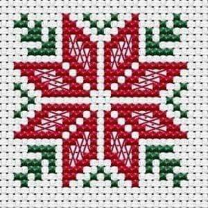 Cross Stitch For Christmas, Free Christmas Cross Stitch Charts, Cross Stitch Designs Flowers, Cross Stitch Designs Free, Poinsettia Cross Stitch, Free Christmas Cross Stitch Patterns, Christmas Cross Stitch Patterns, Christmas Tree Cross Stitch, Christmas Cross Stitch Patterns Free