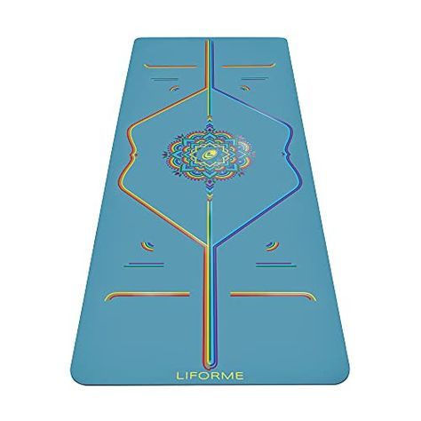 Liforme Travel Yoga mat –... Reducing Cortisol Levels, Pilates Routine, Heavy Weights, Travel Yoga Mat, Free Yoga, Home Gym Equipment, Yoga Bag, Mat Exercises, Pilates Workout