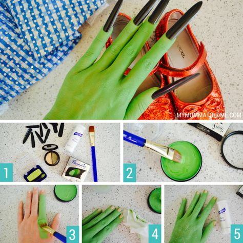 Wizard Of Oz Witch Costume Diy, Wizard Of Oz Witch Makeup, Diy Wicked Witch Of The West Costume, Wizard Of Oz Wicked Witch Costume, Wicked Witch Of The West Costume Makeup, Elphaba Costume Diy, Wicked Witch Makeup Wizard Of Oz, Wicked Witch Of The West Costume Diy, Wicked Witch Of The West Make Up