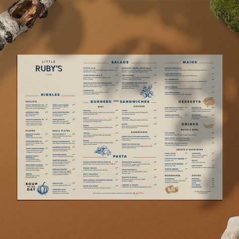 Landscape Menu Design Ideas, Menu Presentation Ideas Restaurant, Nice Menu Design, Togo Menu Design, Brasserie Menu Design, Minimal Menu Design Restaurant, Large Menu Design, Take Out Menu Design, Menu Landscape Design