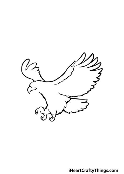 Eagle Simple Tattoo, Eagle In Flight Tattoo, Bald Eagle Drawing Easy, Simple Eagle Drawing, Eagle Outline Tattoo, Eagle Tattoo Simple, Hawk Drawing Simple, Eagle Drawing Simple, Eagle Doodle