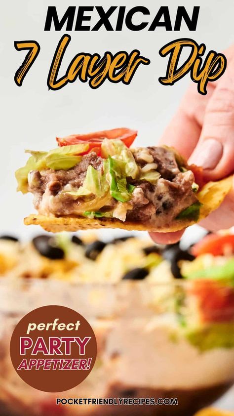 Mexican 7 Layer Dip, Layered Nacho Dip, Layer Dip Recipe, Mexican Dip Recipes, 7 Layer Dip Recipe, Mexican Layer Dip, Layered Dip, Mexican Dip, Layered Dip Recipes