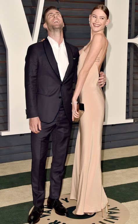 Adam Levine Behati, Adam Levine Behati Prinsloo, Adam And Behati, Oscars 2015, Oops I Did It Again, Oscars Party, Valentino Couture, Behati Prinsloo, Viewing Party