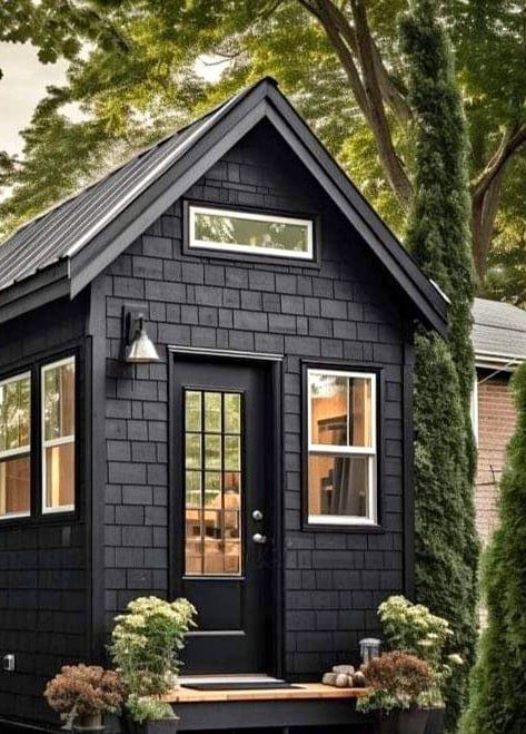 Tiny houses for sale Black Houses, Painted House, Tiny Houses For Sale, Carriage House, Central Coast, Houses For Sale, House Painting, Tiny House, Free Delivery