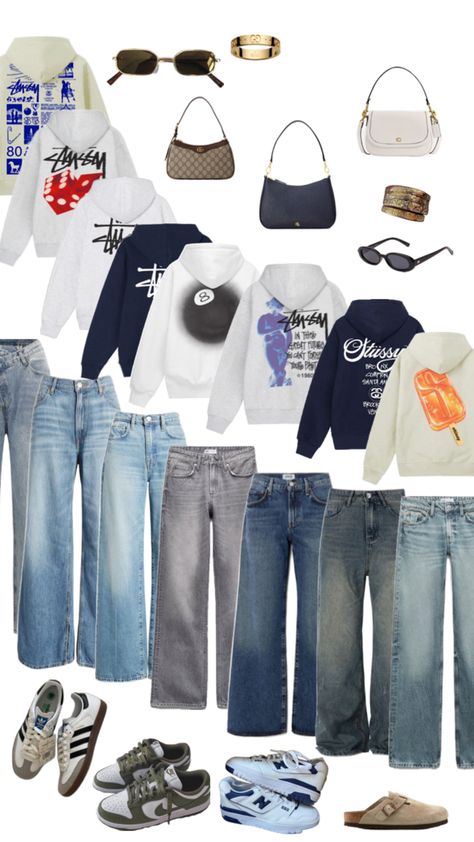 who doesnt love a Stussy hoodie? Y2k Outfits Aesthetic, Stussy Hoodie, Hijabi Fits, Outfit Inspo Casual, Easy Trendy Outfits, Stockholm Fashion, Hoodie Outfit, Swaggy Outfits, Cute Everyday Outfits