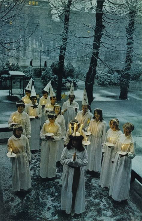 Saint Lucia Day, Sweden Saint Lucia Day, Christmas In Sweden, Sankta Lucia, Santa Lucia Day, Swedish Culture, St Lucia Day, St Lucy, Saint Lucy, Swedish Traditions