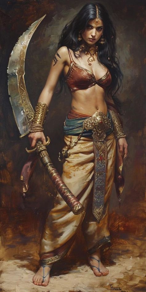 Female Worrier Aesthetic, Golden Armor Female, Desert People Concept Art, Female Egyptian Warrior, Female Gladiator Art, Warrior Aesthetic Female, Persian Warrior Art, Warrior Goddess Art, Dnd Egypt