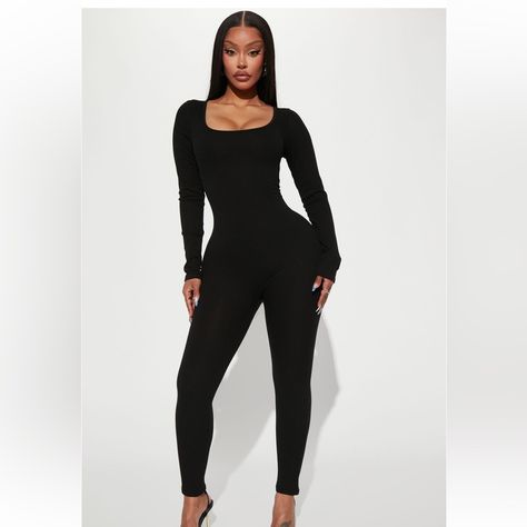 Ribbed Jumpsuit, Cute Jumpsuit, Fashion Nova Jumpsuit, Flare Jumpsuit, Fashion Nova Pants, 2024 Christmas, Black Jumpsuit, Christmas List, All Time