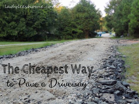 the cheapest way to pave a driveway, concrete masonry, homesteading, outdoor living Cheapest Driveway Ideas, Inexpensive Driveway Ideas, Driveway Concrete, Diy Driveway, Build A Dog House, Asphalt Driveway, Stone Driveway, Gravel Driveway, Driveway Entrance