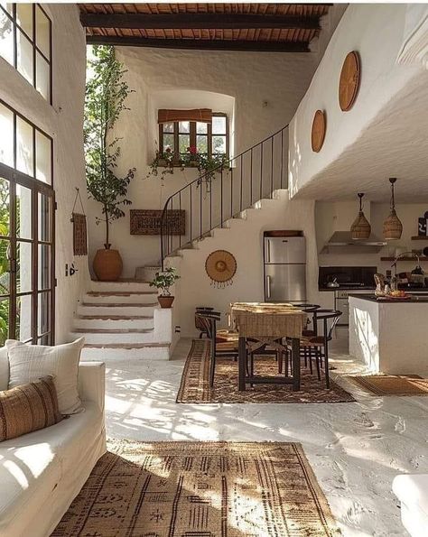 Hacienda Style Homes, Desain Pantry, Casa Country, Spanish Style Home, Casa Vintage, Spanish Style Homes, Hacienda Style, Mediterranean Home, Dream House Interior