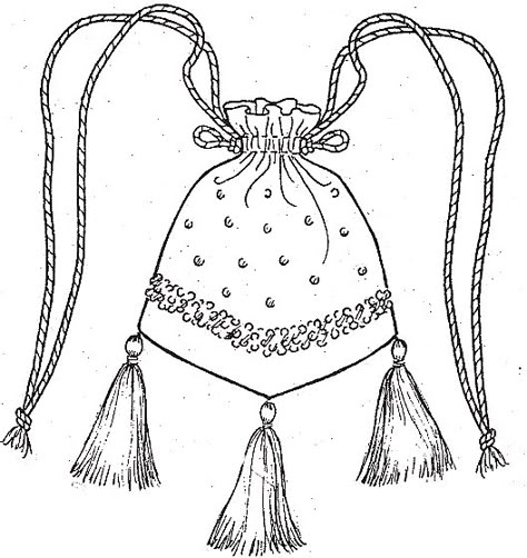 Vintage Drawstring Bag, Drawstring Purse Pattern, Drawstring Bag Outfit, Reticule Pattern, Victorian Reticule, Pouch Bag Pattern, Reticule Bag, Vintage Bag Pattern, Victorian Bag