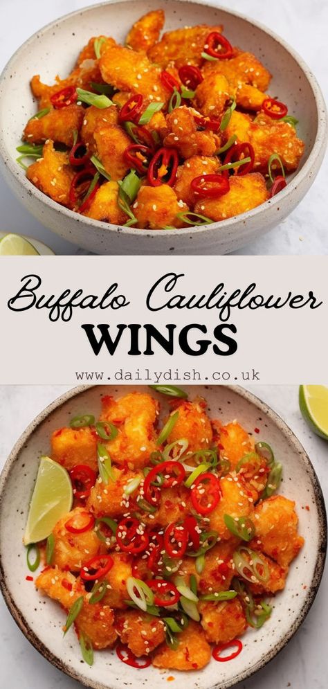 Buffalo Cauliflower Wings Vegan Buffalo Wings, Vegan Cauliflower Wings, Vegan Buffalo Sauce, Wings Buffalo, Vegan Wings, Buffalo Cauliflower Wings, Vegan Chicken Nuggets, Cauliflower Buffalo Wings, Holiday Appetizers Recipes