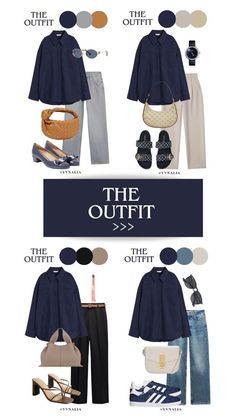 Matching Navy Blue Outfits, Color Matching Navy Blue, Marine Blue Outfit Color Combos, Modest Fashion Colorful, Navy And Chestnut Outfit, Colour Matching Outfits, Ootd Kemeja Navy, Navy Blue Dress Styling, How To Style Navy Blue Shirt