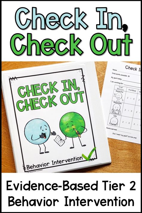 Check In Check Out (CICO) is an evidence-based tier 2 intervention for behavior in schools. It is one of the BEST interventions to include in your MTSS-B or RTI-B program and a simple way for school counselors to help with behavior. Ebd Classroom Elementary, Check In Check Out Behavior, School Bcba, Elementary Counselor, Counseling Interventions, Behavior Tracking, Elementary School Counselor, School Counselor Office, Behavior Plans