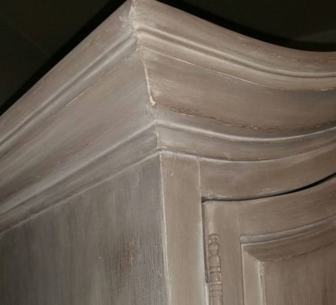 HOW TO APPLY A WASH – Honfleur, French Linen and Old White Wash Armoire | The Purple Painted Lady White Wash Over Painted Furniture, French Linen Painted Furniture, White Chalk Paint Furniture, Annie Sloan Chalk Paint Colors, Annie Sloan French Linen, Annie Sloan Painted Furniture, Armoire Design, French Linens, White Washed Furniture