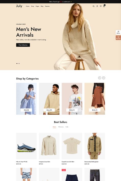 The "July" WordPress theme is a modern and versatile e-commerce theme designed for creating online stores and shops. E Commerce Website Design, Build A Website, Modern Website Design, Woo Commerce Wordpress, Ux Design Inspiration, Share Your Story, E Commerce Website, Ecommerce Website Design, Modern Website