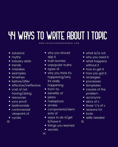 Antonia|Social Media Strategy on Instagram: "Did you know that you can talk about one topic more than 40 ways? These topic ideas came directly from my posts. I wrote about Instagram engagement more than 40 different ways. Now you can do the same with one of your content topics. ❤️💙💛❤️💙💛 I’m Toni and I post tips that help social media managers be seen as experts, build authority, and earn trust. So they can make more 💵💵💵doing what they love. Check out my 🆓masterclass in my 🔗in bio. 🟥🟦? Content Writing Topics, Engagement Content Ideas, Instagram Topic Ideas, Did You Know Design, Interesting Topics For Presentation, Social Media Topics, Earn Trust, Social Media List, Topics To Talk About