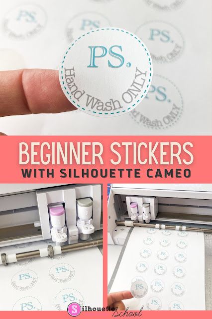 Stickers With Silhouette Cameo, Print And Cut Silhouette, Silhouette Cameo Projects Beginner, Silhouette Cameo Beginner, Silhouette Cameo Projects Vinyl, Silhouette Stickers, Paper Rabbit, Stickers At Home, Vinyl Projects Silhouette