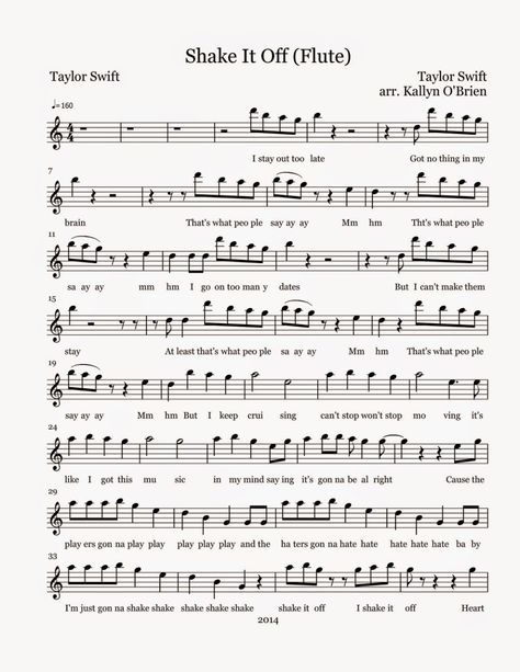 Flute Sheet Music Disney, Flute Notes, Popular Piano Sheet Music, Piano Songs Sheet Music, Percussion Music, Cello Sheet Music, Clarinet Music, Song Notes, Clarinet Sheet Music