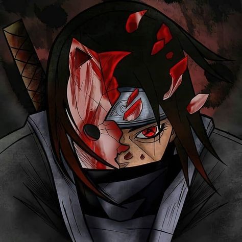 Anbu Black Ops Itachi, Naruto Shippuden Art, Itachi Pfp, Pain Yahiko, Yahiko Naruto, Itachi Anbu, Grunge Pictures, Bleach Anime Ichigo, Itachi Uchiha Art