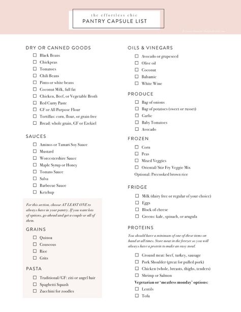 Essen, Organisation, Capsule Meal Planning, Pantry Zones, Capsule Pantry, Capsule Kitchen, Instagram Messages, Turmeric Chicken, Pantry List