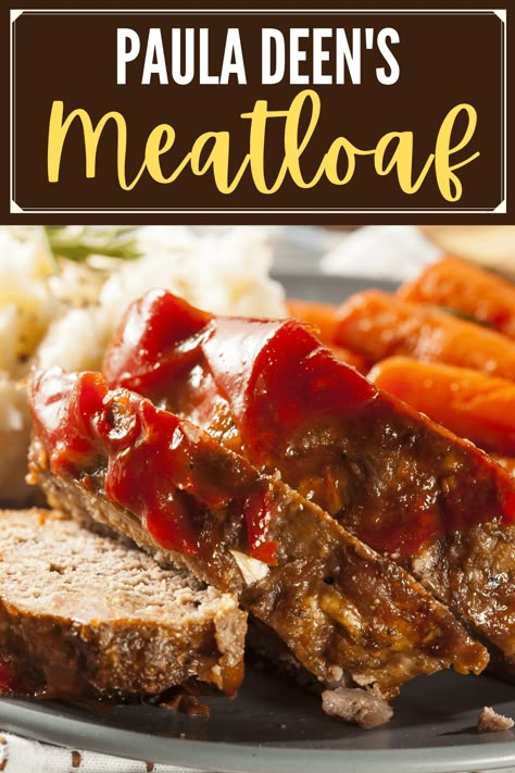 Paula Deen's meatloaf recipe is a dinner that will knock your socks off! Learn how to make it, plus get tips for making the best meatloaf. The Best Meatloaf Recipe, Ground Beef Meatloaf, Tasty Meatloaf Recipe, Best Meatloaf Recipe, The Best Meatloaf, Delicious Meatloaf, Beef Meatloaf, How To Cook Meatloaf, Good Meatloaf Recipe