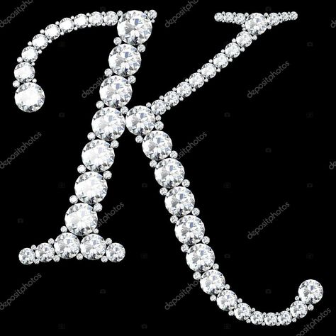 K Letter Design, K Letter Images, Diamond Letters, K Letter, Letter Photography, The Letter K, Logo Design Love, Letter Images, Love Wallpapers Romantic